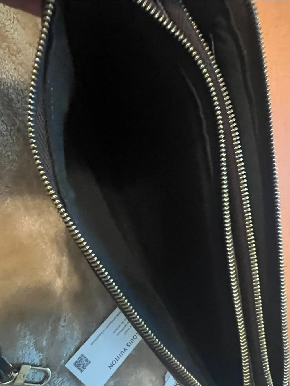 Louis Vuitton Reverse Monogram Giant Dobble Zip Pouchette with Detachable Strap